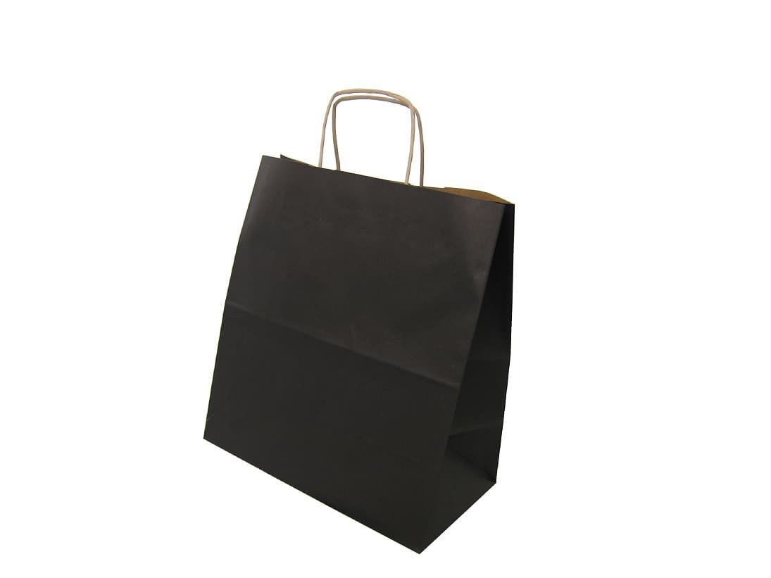Torba papierowa 30/17/34 czarna 90g